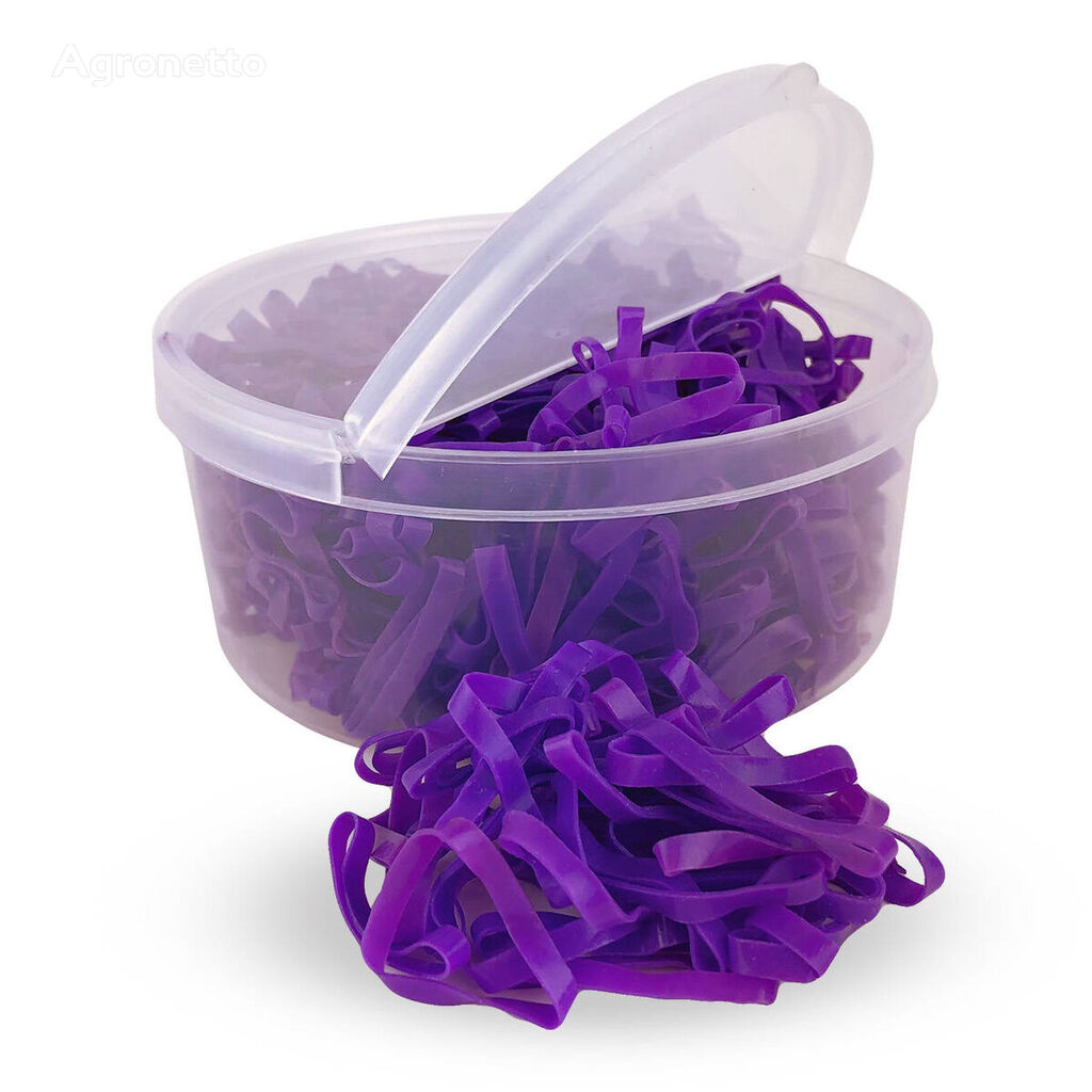 фиолетовые силиконовые резинки для гривы в коробке